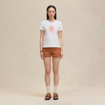 HERMES ストライプ Tシャツ SM maxi-embroidered-pocket-t-
