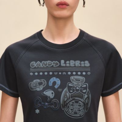 専用！22SS HERMES マイクロカルトッシュ プリントTシャツ34 5H4630DC5H_worn_4