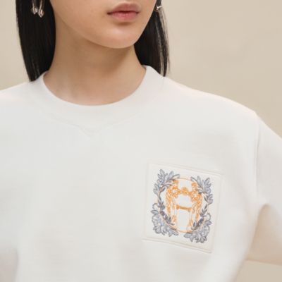 HERMES エルメス 22SS シーアイランドコットン ライン入り 半袖