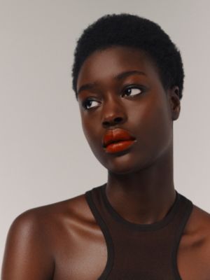 Satin lipstick, Rouge Érable, View: Worn, worn, view 6 of 7
