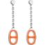Iliade earrings, orange foncé