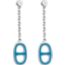 Iliade earrings, bleu paradis