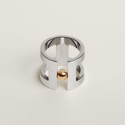 Hermès Palladium Mors Scarf/Belt Ring - Vintage Lux