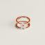 H en Rond scarf 90 ring, palladié/orange, no stock