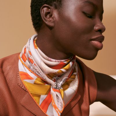 Ancre Marine scarf 70 ring | Hermès Canada