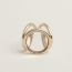 Trio Loupe scarf 90 ring, permabrass