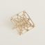 Eperon d'Or Cisele scarf ring, permabrass