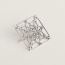 Eperon d'Or Cisele scarf ring, palladié