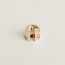 Mini H Perle Twilly ring, permabrass/rouge H