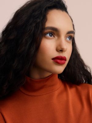 Matter Lippenstift in limitierter Edition, Rouge Feu, Ansicht: Getragene Ansicht, worn, Ansicht 8 von 10