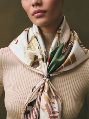 Fermoir Cloute scarf ring, View: Worn, worn, view 2 of 2