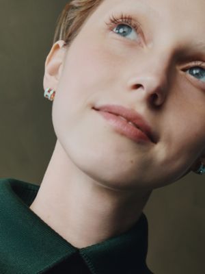 Mini Pop H earrings, View: Worn, worn, view 2 of 2