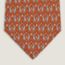 Jeux de Lapins tie 8&nbsp;cm, orange brûlé/béton/blanc