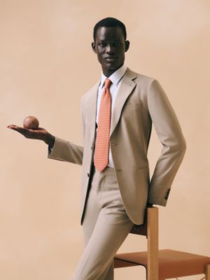 ヘヴィツイルタイ 8&nbsp;cm 《ジュ・ドゥ・ラパン》, イメージ: 着用例, worn, ビュー2の2