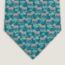 Zebres tie, bleu canard/blanc/gris clair