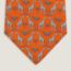 Girafes tie, orange/gris clair/gris foncé