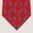 Girafes tie, rouge/gris clair/gris foncé