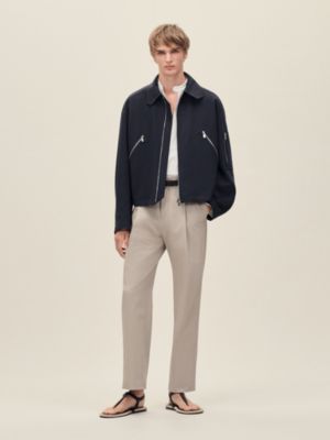 Zipped straight cut jacket