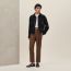 Zipped straight cut jacket, noir