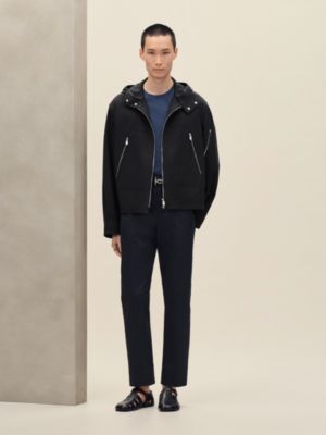 Zipped hooded jacket