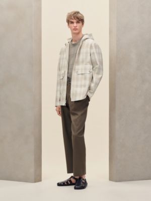 Reversible hooded jacket