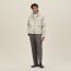 Blouson droit réversible, mastic