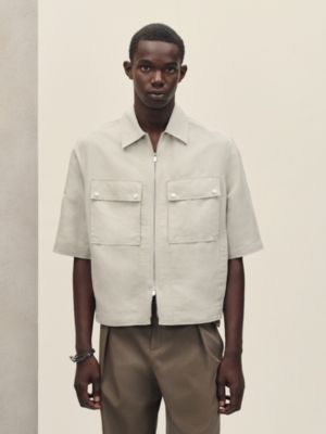 Short-sleeve overshirt, View: Worn, worn, view 3 of 7