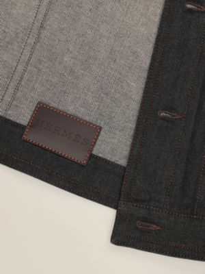 Straight cut jacket with leather detail, View: front, front, view 7 of 7