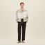 Zipped straight cut jacket, pierre