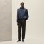 "Eperon d'Or" rib-trim jacket, marine