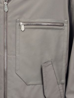 Hooded jacket with leather detail, View: front, front, view 5 of 6