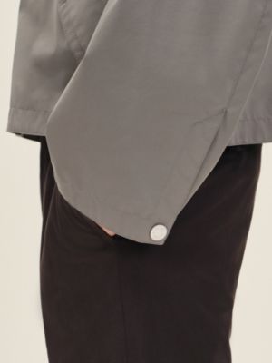 Hooded jacket with leather detail, View: Worn, worn, view 6 of 6