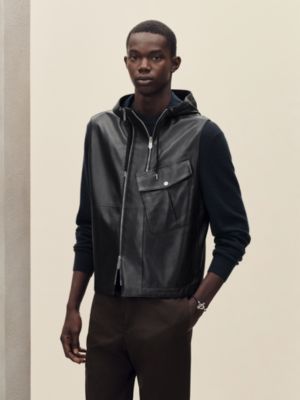 Reversible hooded vest, View: Worn, worn, view 4 of 9