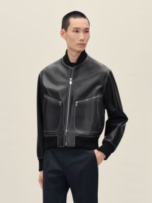 "Empreinte" rib-trim jacket, View: Worn, worn, view 3 of 9