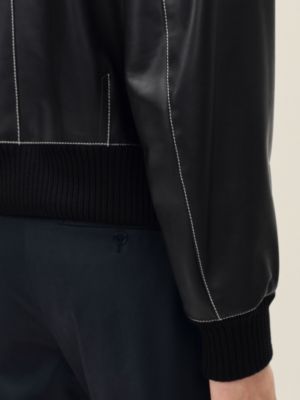 "Empreinte" rib-trim jacket, View: Worn, worn, view 9 of 9