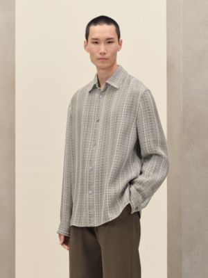 "Trame ajouree" overshirt, View: Worn, worn, view 3 of 9