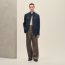 Rive Gauche jacket, marine lave