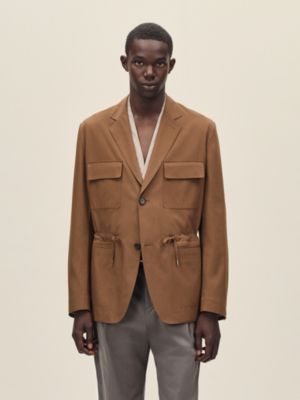 Rive Gauche drawstring jacket, short model, View: Worn, worn, view 2 of 6