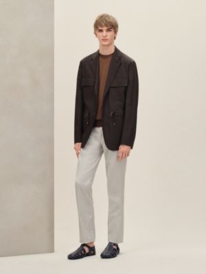 Rive Gauche drawstring jacket, short model