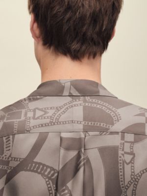 "Eperon d'Or Tattoo" Rive Gauche jacket shirt, long model, View: Worn, worn, view 6 of 6