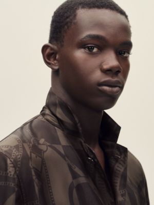 "Eperon d'Or Tattoo" Rive Gauche jacket shirt, short model, View: Worn, worn, view 5 of 7