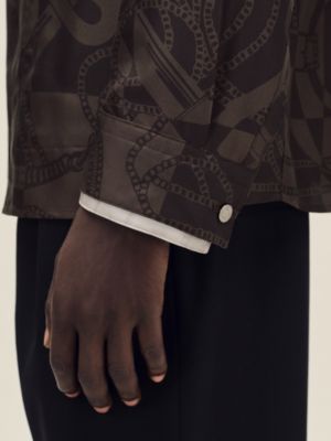 "Eperon d'Or Tattoo" Rive Gauche jacket shirt, short model, View: Worn, worn, view 6 of 7