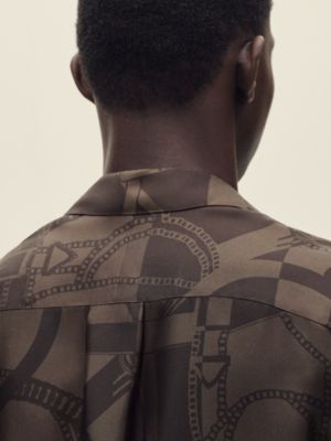"Eperon d'Or Tattoo" Rive Gauche jacket shirt, short model, View: Worn, worn, view 7 of 7