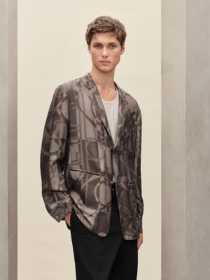 "Eperon d'Or Tattoo" Rive Gauche jacket shirt, short model, View: Worn, worn, view 2 of 6