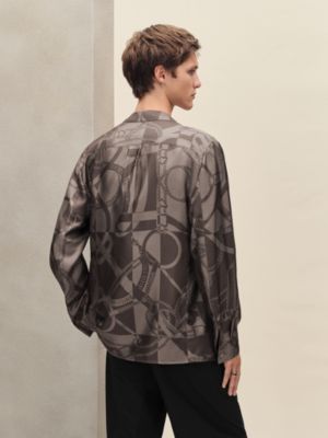 "Eperon d'Or Tattoo" Rive Gauche jacket shirt, short model, View: Worn, worn, view 3 of 6