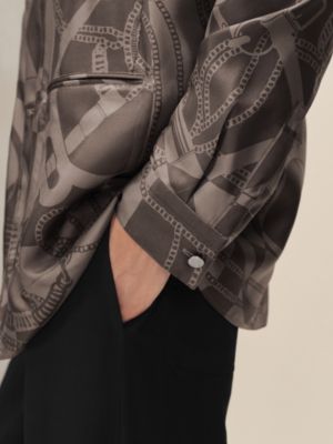 "Eperon d'Or Tattoo" Rive Gauche jacket shirt, short model, View: Worn, worn, view 5 of 6