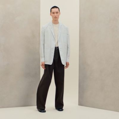 Chemise veste Rive Gauche «&nbsp;carreaux mouchoir&nbsp;», modèle court, Vue: vidéo, vue 2 sur 8