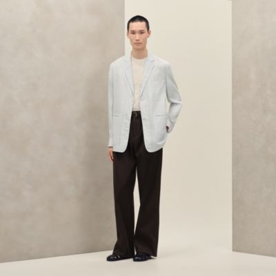 "Carreaux mouchoir" Rive Gauche jacket shirt, short model