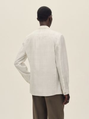 "Carreaux mouchoir" Rive Gauche jacket shirt, short model, View: Worn, worn, view 3 of 6