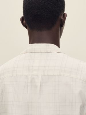 "Carreaux mouchoir" Rive Gauche jacket shirt, short model, View: Worn, worn, view 6 of 6